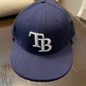 Tampa bay rays new era fitted hat size 7 3/8